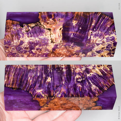 Stabilized box elder burl wood block