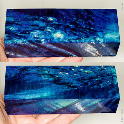 Stabilized box elder burl wood block