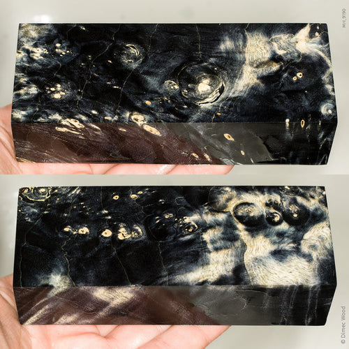 Stabilized box elder burl wood block