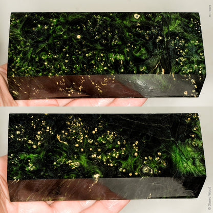 Stabilized box elder burl wood block