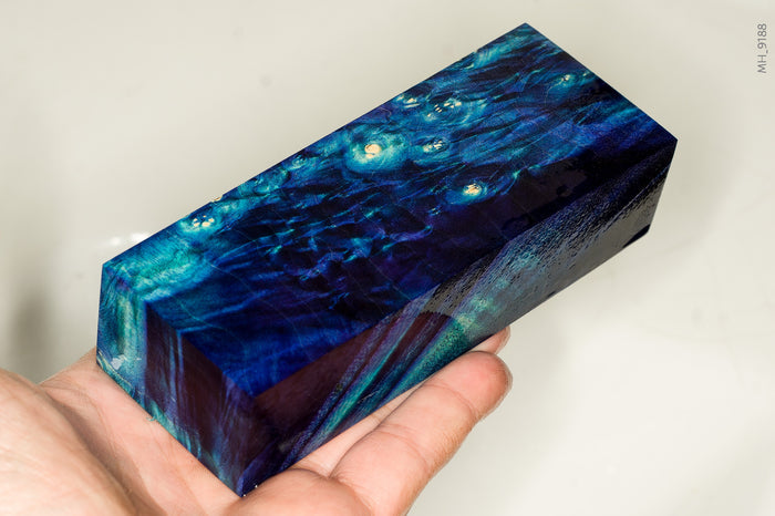 Stabilized box elder burl wood block