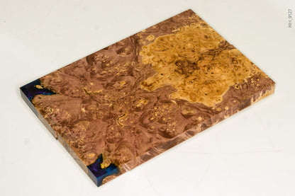Stabilized box elder burl wood scales