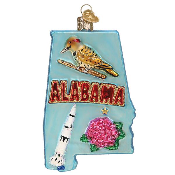 State Of Alabama Ornament [Online Only]