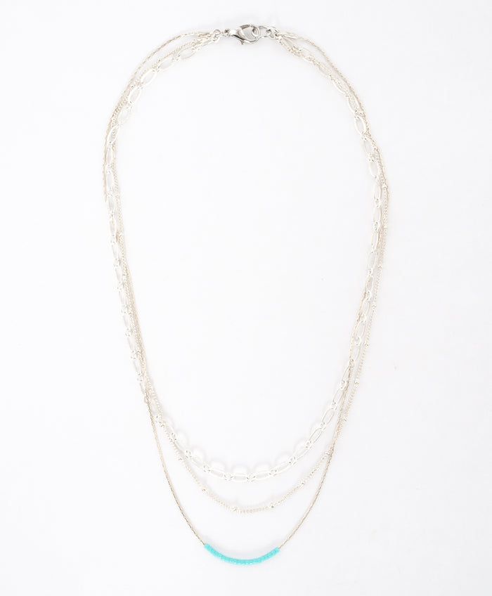 near and native delicate multi-strand necklace