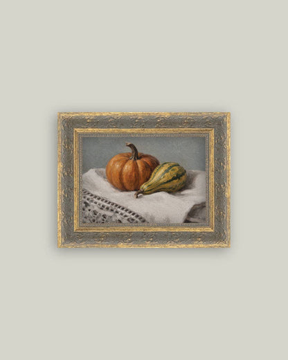 Still Life Pumpkin & Squash Framed Art (Various Sizes)