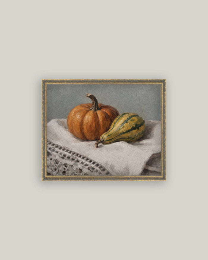 Still Life Pumpkin & Squash Framed Art (Various Sizes)
