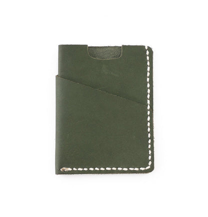 the brockman wallet in forest green - high quality handmade goods -