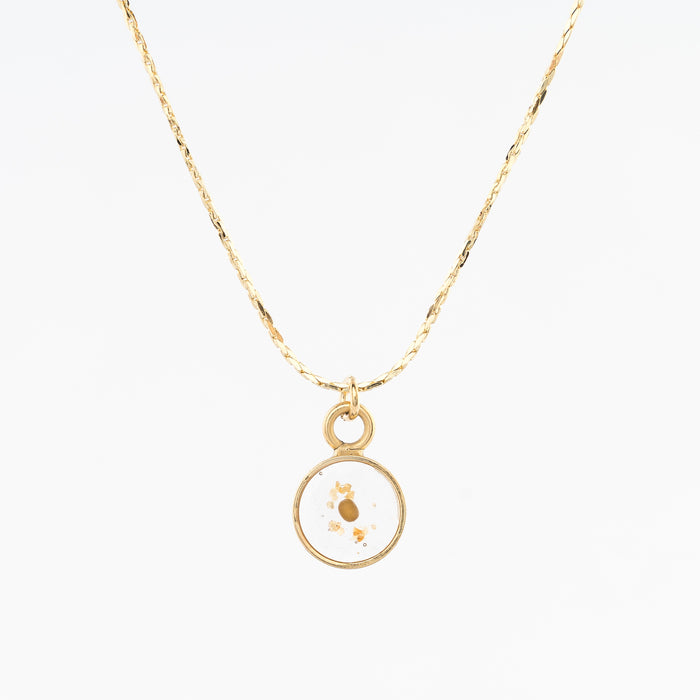 Tiny Circle Pendant Necklace