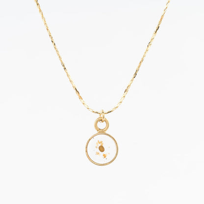 Tiny Circle Pendant Necklace