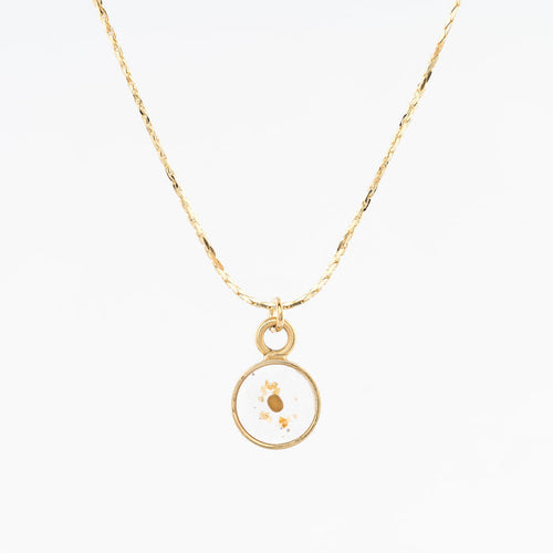Tiny Circle Pendant Necklace