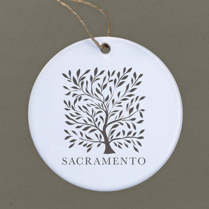 Tree with City - Custom Ornament