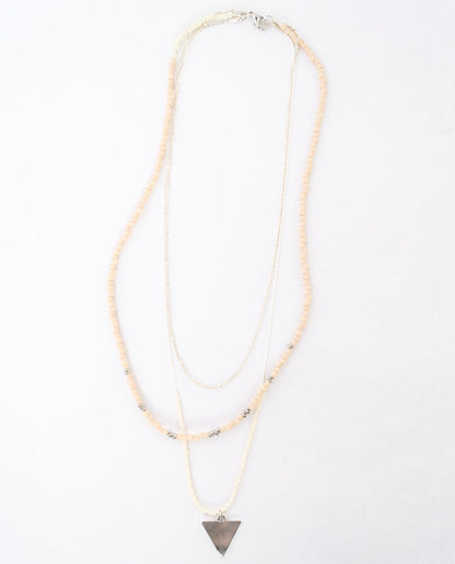 Triangle + Miyuki Bead Multi-Strand Necklace