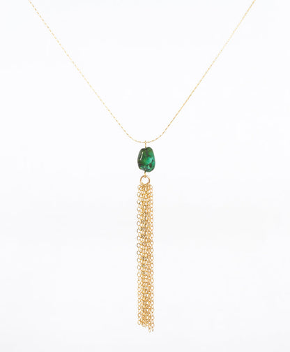delicate turquoise and gold necklace by Near and Native - locally made - women's jewelry