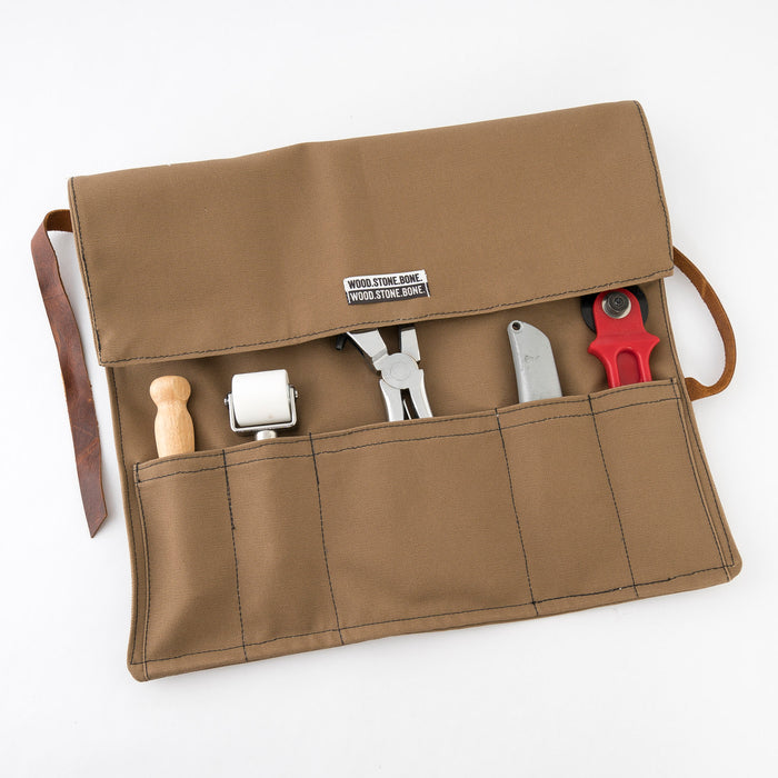 canvas utility roll - tool bag - painters kit - barber set - handmade in Maine