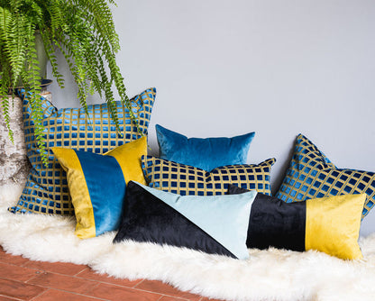 Velvet Squares Pillow - large