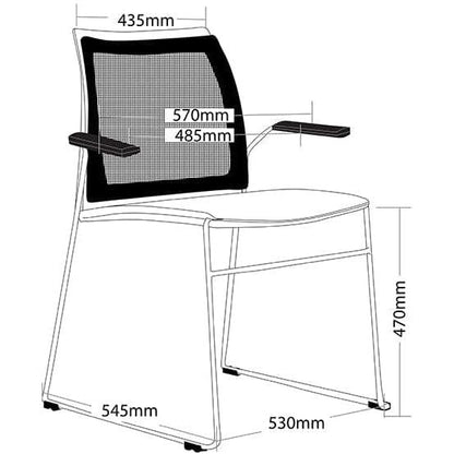 Vinn Mesh Chair with Arms