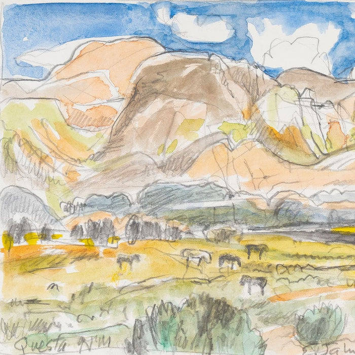 Watercolor of Questa by Elena Jahn