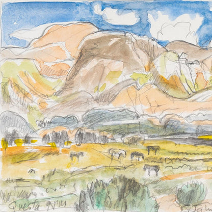 Watercolor of Questa by Elena Jahn