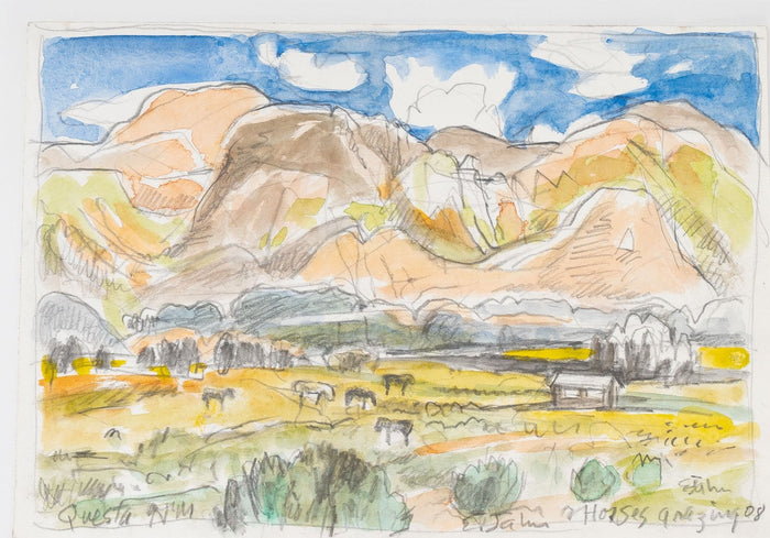 Watercolor of Questa by Elena Jahn