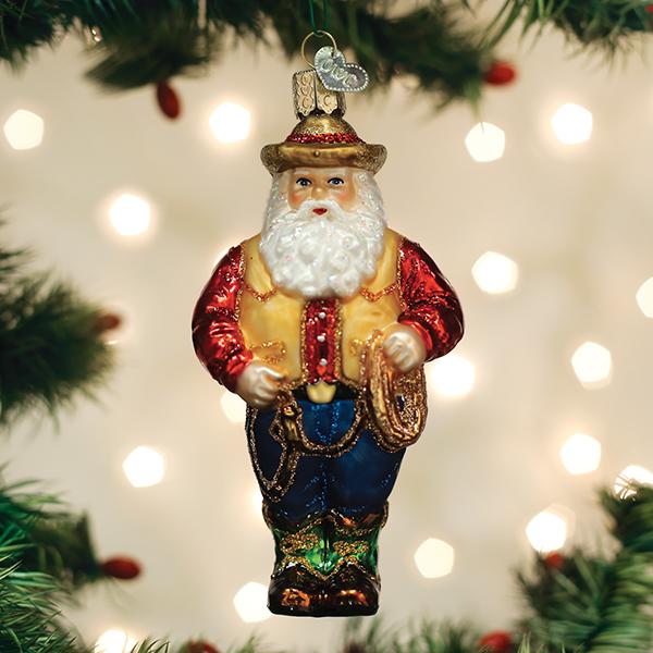 Western Santa Ornament [Online Only]