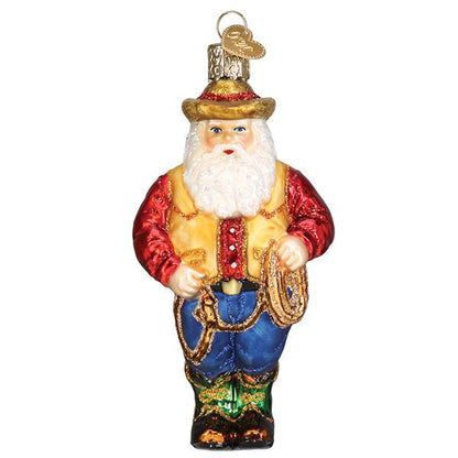 Western Santa Ornament [Online Only]