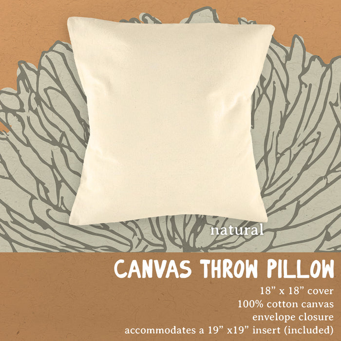 Wishing Peace and Light - Square Canvas Pillow