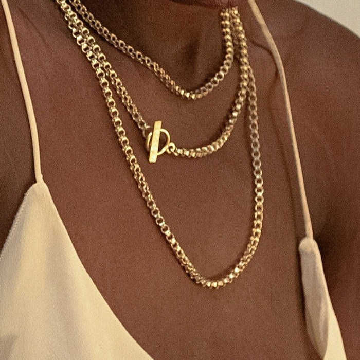 ~ Wrap Necklace - Bicycle Chain