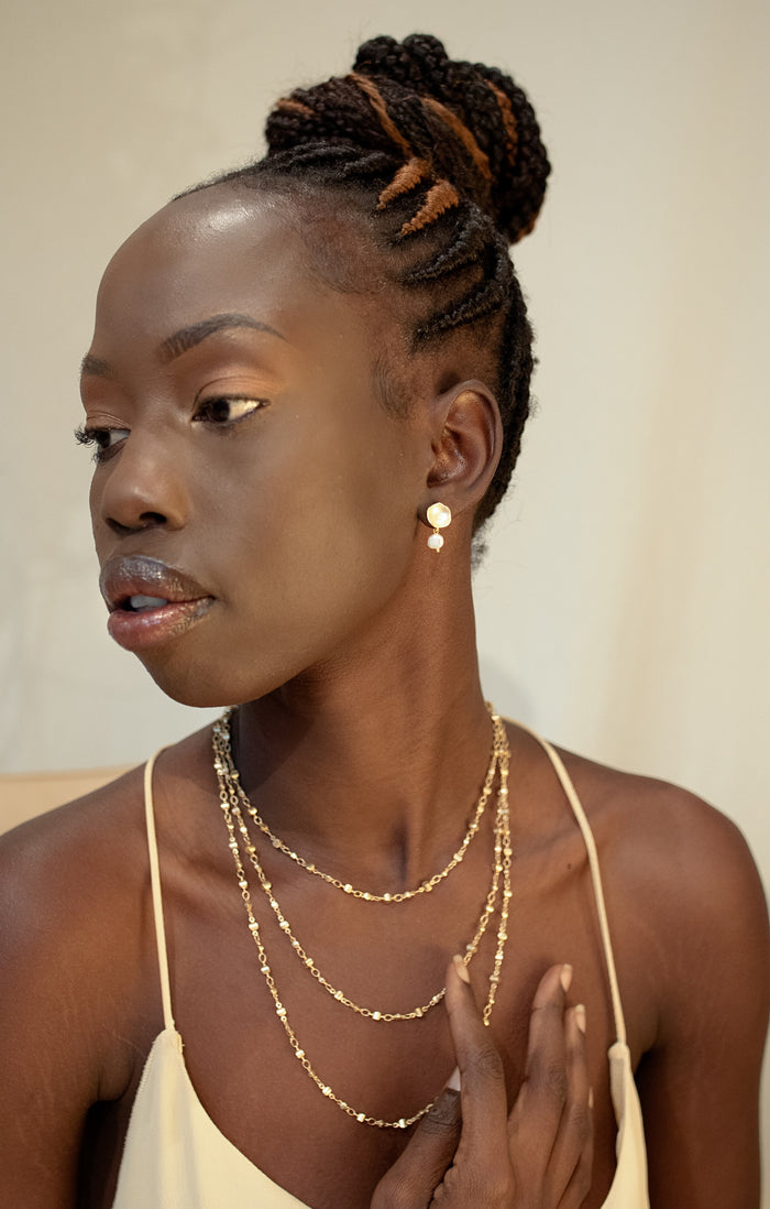 Wrap Necklace - Dot Chain