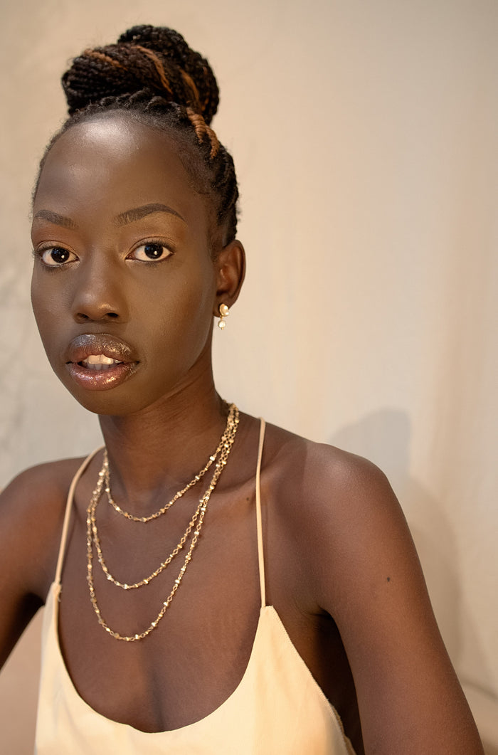 Wrap Necklace - Dot Chain